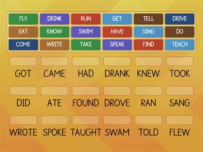 IRREGULAR VERBS - SIMPLE PAST