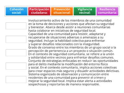 Fortalecimiento de lazos comunitarios para mejorar la seguridad