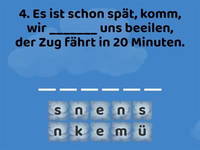 Prima Plus A2.2 L8 AB7c müssen/wollen/können/dürfen in der richtigen Form Präteritum