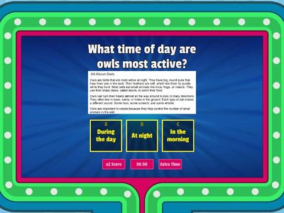 All About Owls (2nd Grade Nonfiction Comprehension)