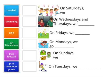  Free Time: Match up