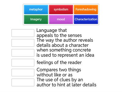 !! Literary Devices Match Up