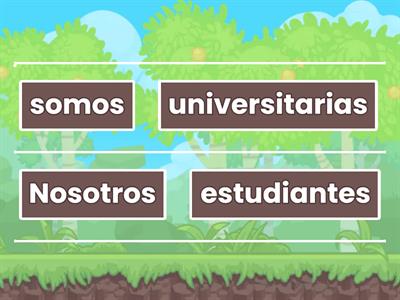 Oraciones con verbo SER