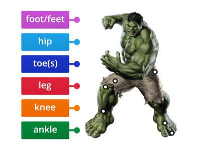 Lower body with Hulk