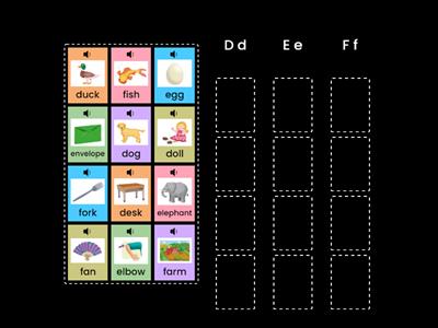 Oxford phonics 1 Dd, Ee, Ff