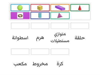 اشكال ثلاثية الابعاد