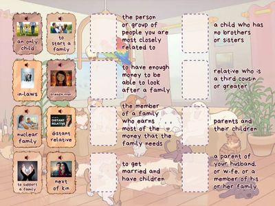 EGE. Family & Friends. Match up