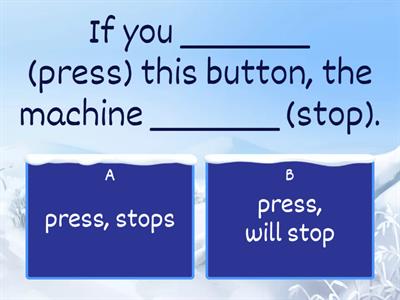 Zero + first conditional