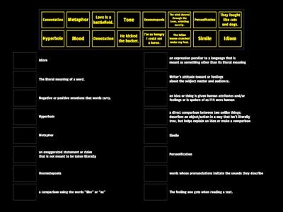 Figurative Language Match-Up 