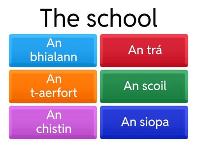Irish Vocabulary Quiz