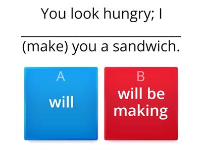 Future simple and continuous