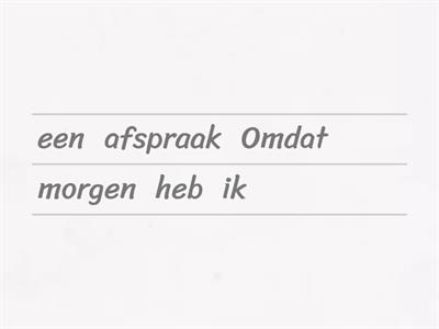 Bijzinnen Basis 3, omdat en als