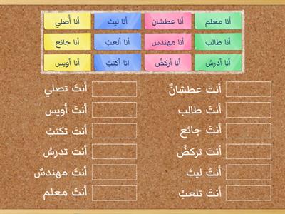 تحويل من متكلم لمخاطب (أنا / أنتَ)