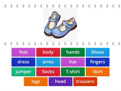 1º. Unit 4. Clothes and body vocabulary