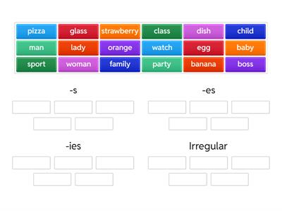 Singular and Plural nouns