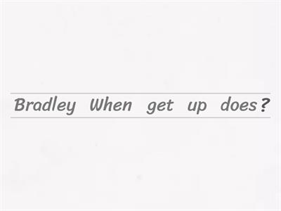 WH questions - present simple