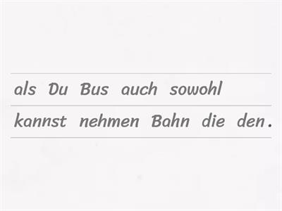 "Sowohl.....als auch" und "falls" und "als ob" - Sätze 