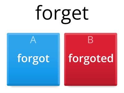 PAST SIMPLE IRREGULAR VERBS