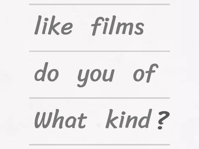 word order in questions - English File Elementary 3C