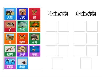 胎生和卵生動物分類