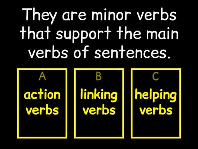 SIP: (Descriptions) Kinds of Verbs