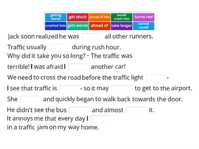 EF B2 Unit 3 Top Gear Challenge Vocab Extra