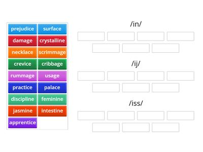 6.11 Silent -E UNITS - ICE/ACE/INE/AGE only