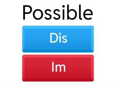 Prefixes (Dis) and (Im)