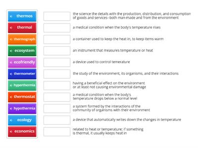 Therm, eco Vocab