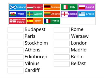 Countries and capital cities