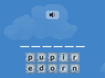 Ordena las letras y descubre la palabra