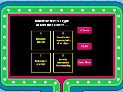 Diagnostic Test of Narrative Text