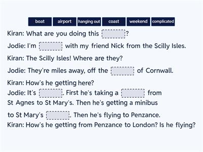 SB p.60 When’s he arriving?