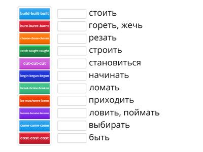 Irregular verbs (part 1) PET 