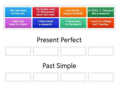 Present Perfect Vs. Past Simple