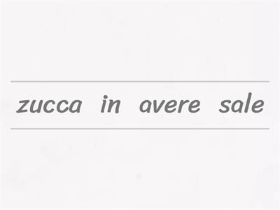 Espressioni / Modi di dire CIBO