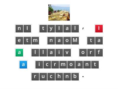 Barton 4.10 Sentence Anagram with Photo Clues