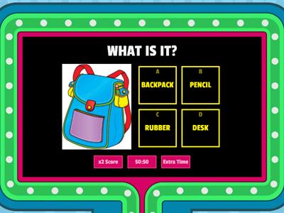 SCHOOL MATERIALS - ENGLISH Class