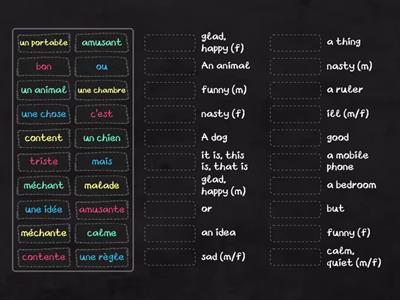 NCELP Y7&8 - WK 2,3 vocab match up 