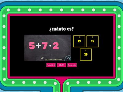 Operaciones combinadas 