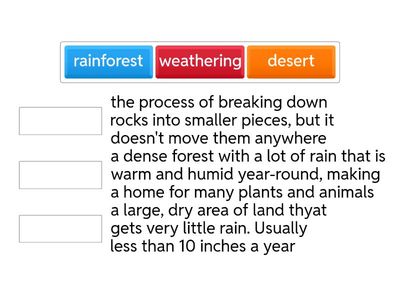 Changes to Earth Surface Vocabulary