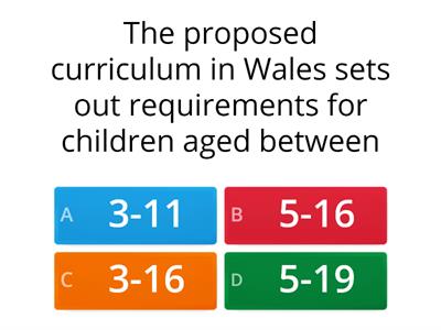 Current educational curricula/frameworks.