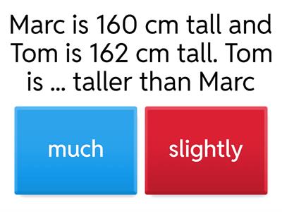 Unit 1B. Modifying comparisons