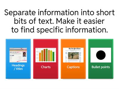 L2 FS English: Presentational / organisational / layout features 