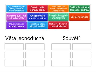 Věta jednoduchá a souvětí