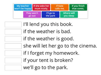 Practice : 1st conditional ex. 1