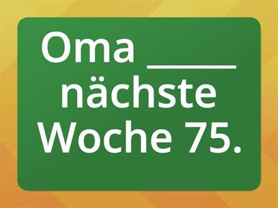  Ergänzen Sie "werden" in der richtigen Form im Präsens. K12