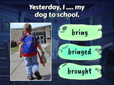  (Past simple regular & irregular verbs) gr. 6