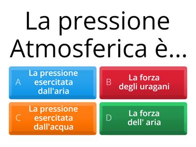 PRESSIONE ATMOSFERICA 