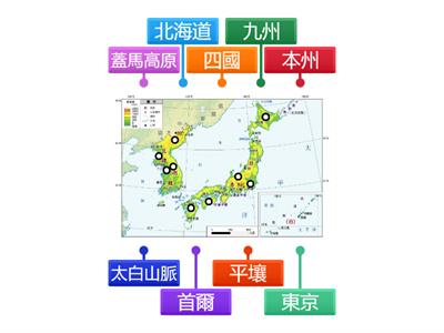 2上地理L2CH1 東北亞地形圖